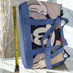 Disney Mickey Mouse Canvas Zip Tote – Blue & Red Accents - New